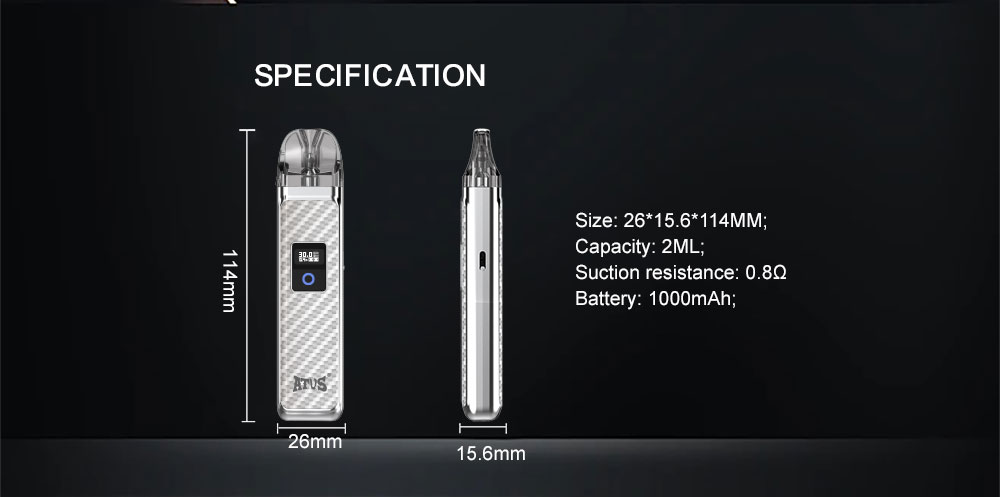 DE019 Dispositif système de Pod kit de dosettes préremplies ATVS Vape